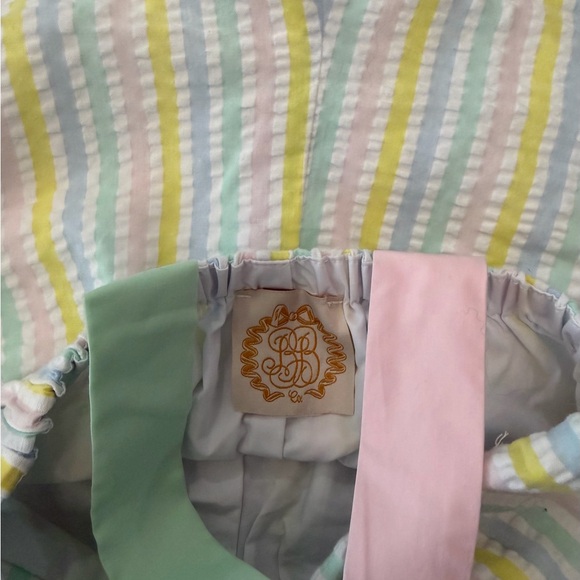 The Beaufort Bonnet Company Pastel Striped Romper 2T - Picture 3 of 5